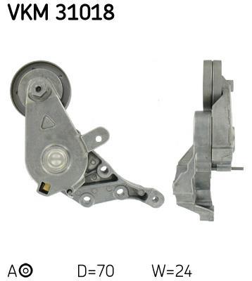 Galet tendeur de courroie d'accessoire SKF ref. VKM 31018